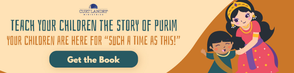 A banner directing readers to click on a link that will take them to a page for the Purim Children's Book.